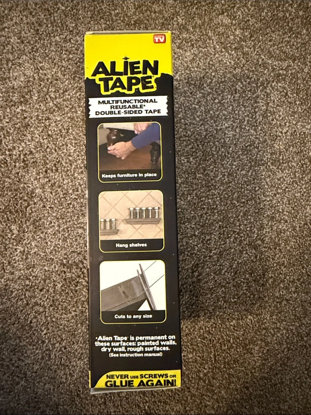 As Seen On TV Alien Tape - Black & Yellow Packaging